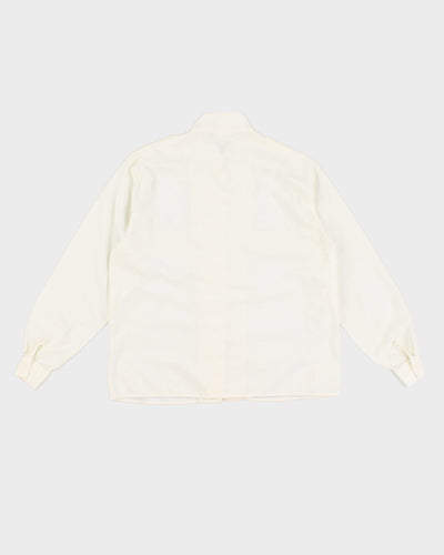 Vintage 80s Impromptu White Long Sleeved Shirt - L