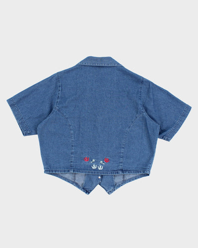 Ash Creek Embroidered Western Denim Shirt - L