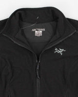 Womens Black Arc'teryx Zip Up Thermal Shirt - S