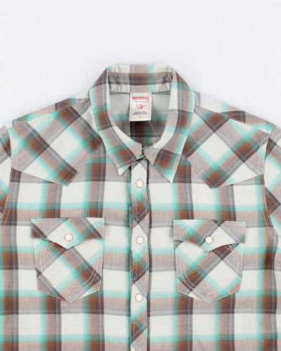 True Religion Checked Button Up Shirt - M