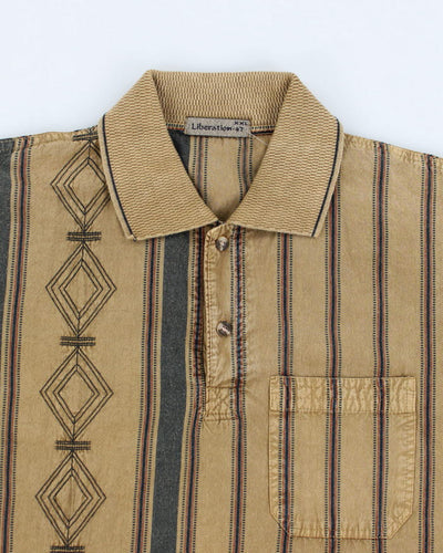 Men's Liberation-47 Mens Patterned Polo Shirt - XXL