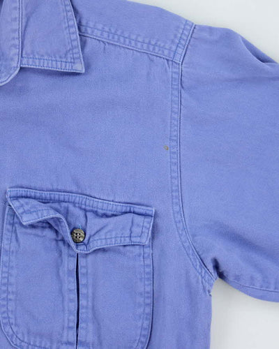 Womens The North Face Periwinkle Blue Work Shirt - s
