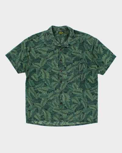 Bee Line Leaf Print Shirt - M