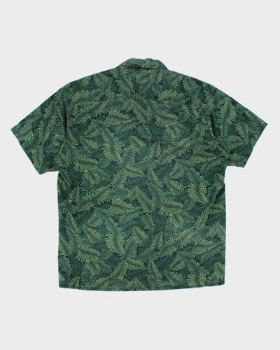 Bee Line Leaf Print Shirt - M