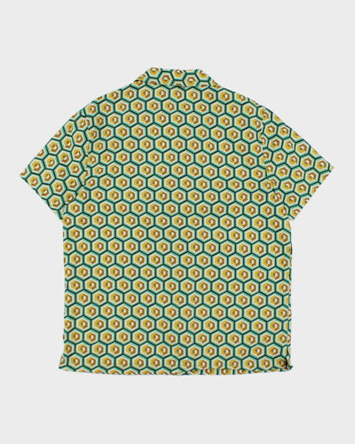 Pop Man Green Pattern Shirt - L