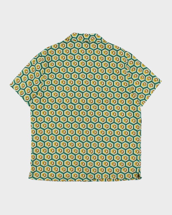 Pop Man Green Pattern Shirt - L