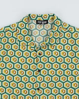 Pop Man Green Pattern Shirt - L