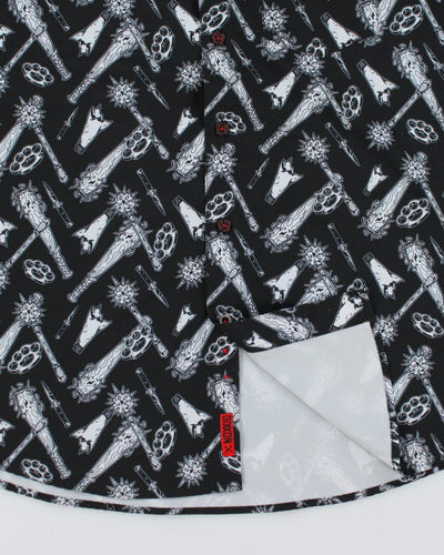 Y2k 00s Dixxon All over Print Shirt - XL