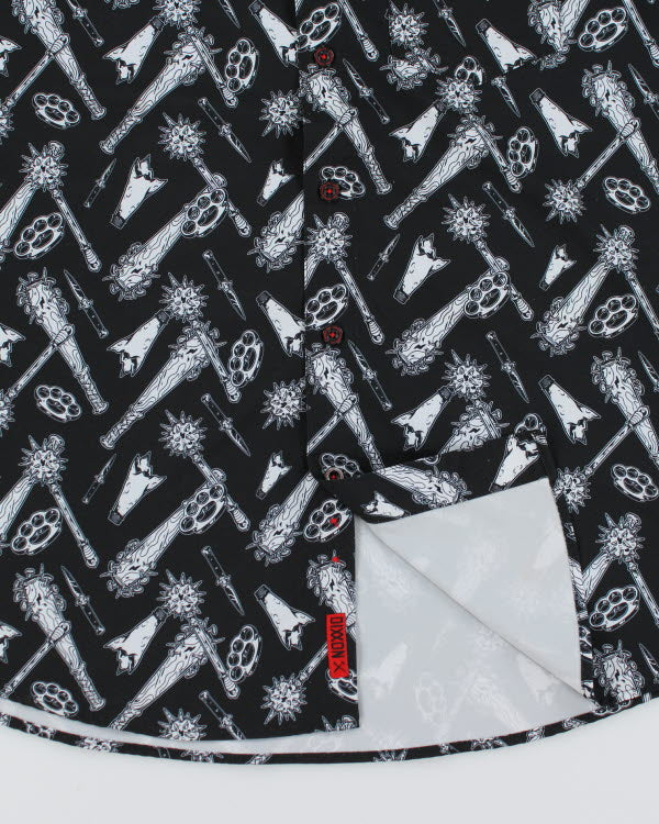 Y2k 00s Dixxon All over Print Shirt - XL