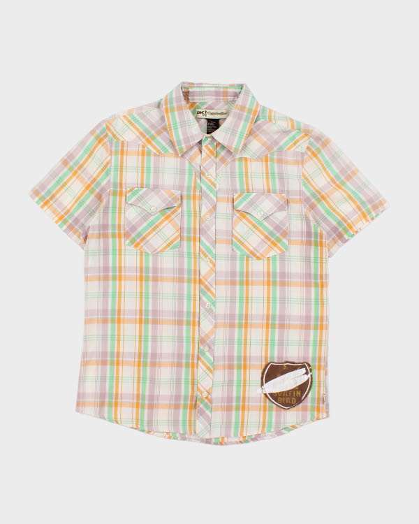 Y2k 00s OK! Jeans Western Check Shirt - M