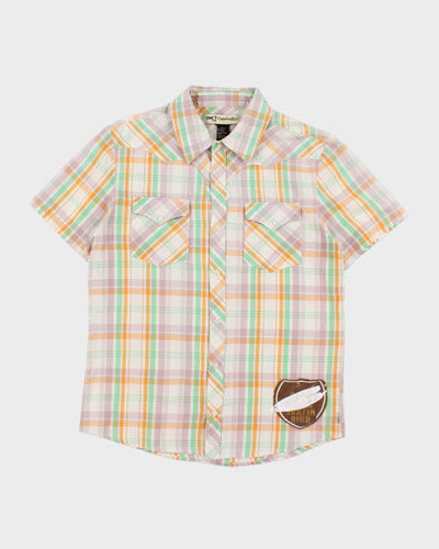 Y2k 00s OK! Jeans Western Check Shirt - M