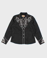 Scully Pearl Western Embroidered Snap Shirt - L