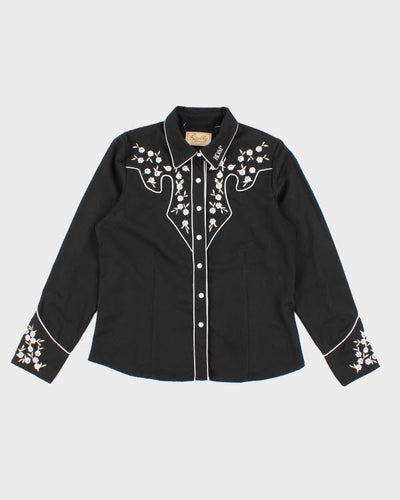 Scully Pearl Western Embroidered Snap Shirt - L