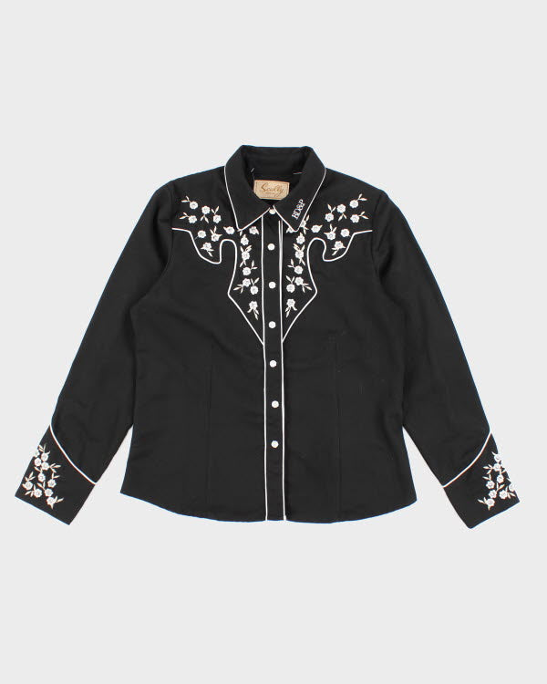 Scully Pearl Western Embroidered Snap Shirt - L
