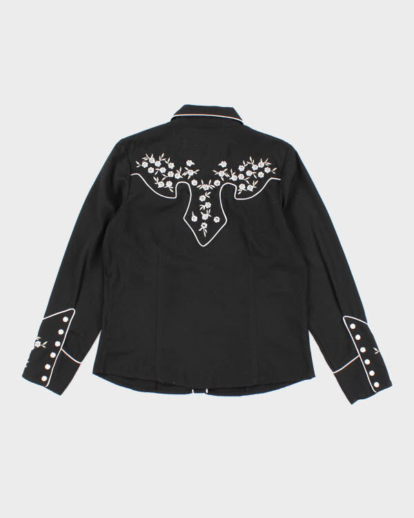 Scully Pearl Western Embroidered Snap Shirt - L