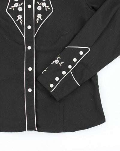 Scully Pearl Western Embroidered Snap Shirt - L