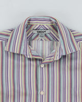 Y2k 00s DKNY Stripe Shirt - M
