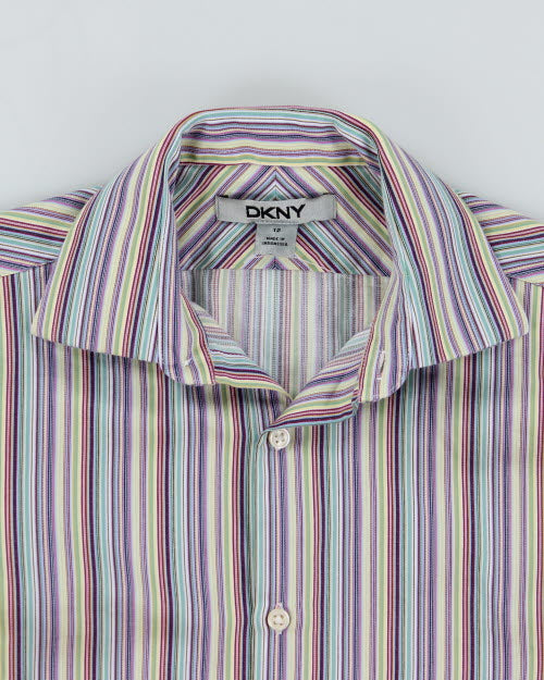 Y2k 00s DKNY Stripe Shirt - M