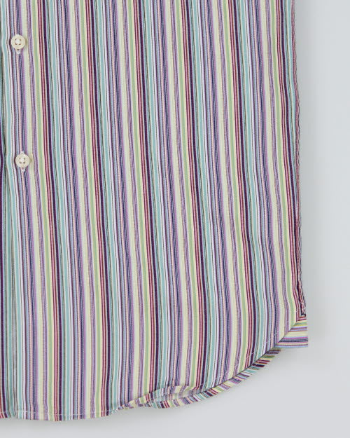Y2k 00s DKNY Stripe Shirt - M