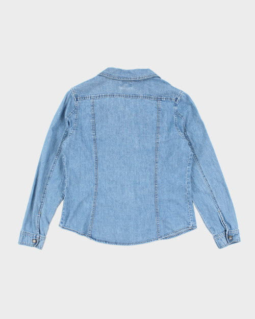 Vintage 90s Express Blue Denim Shirt - L