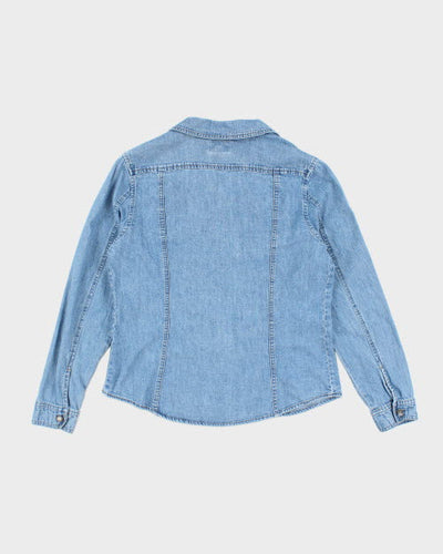 Vintage 90s Express Blue Denim Shirt - L