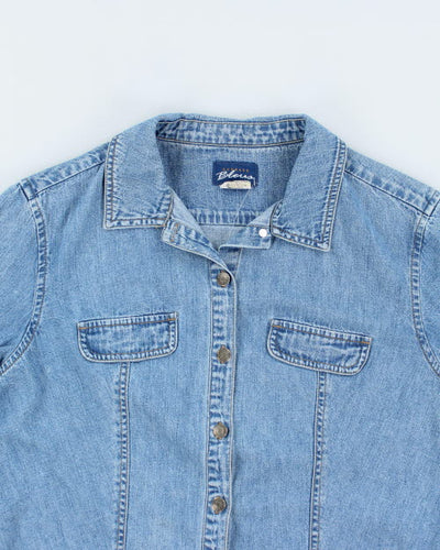 Vintage 90s Express Blue Denim Shirt - L