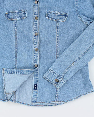 Vintage 90s Express Blue Denim Shirt - L