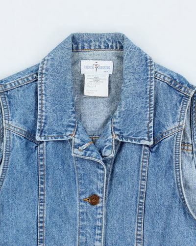 Vintage 90s French Dressing Sleeveless Denim Shirt - M