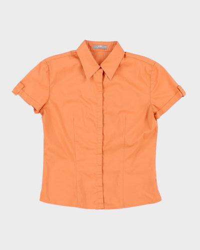 Y2k 00s N2 Orange Shirt - L