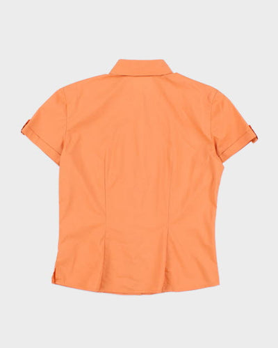 Y2k 00s N2 Orange Shirt - L