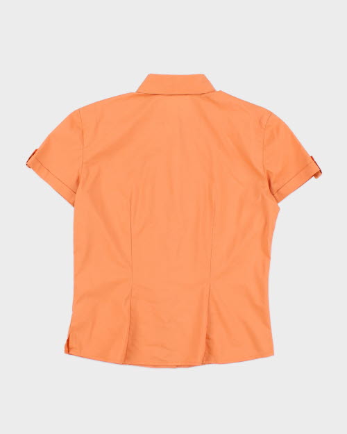 Y2k 00s N2 Orange Shirt - L