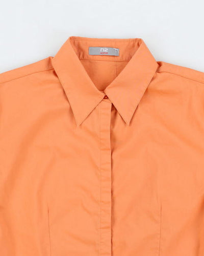 Y2k 00s N2 Orange Shirt - L