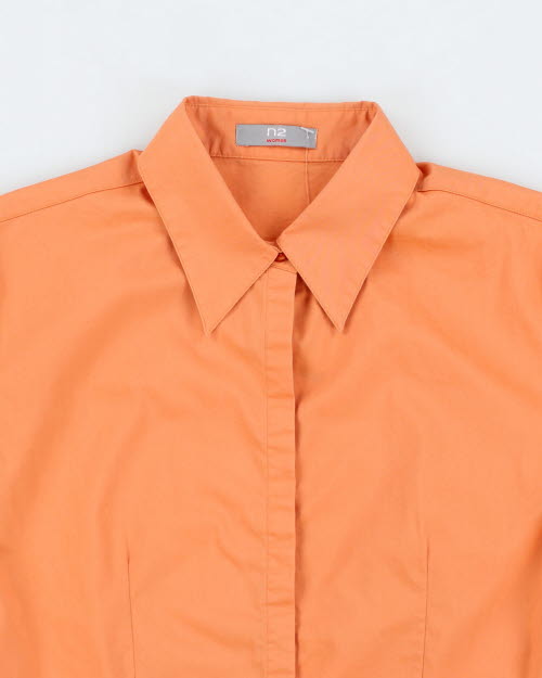 Y2k 00s N2 Orange Shirt - L