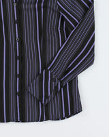 Y2k 00s Jessica Stripe Sheer Skirt - M
