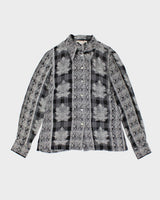 Y2k 00s Como Pattern Sheer Shirt - M
