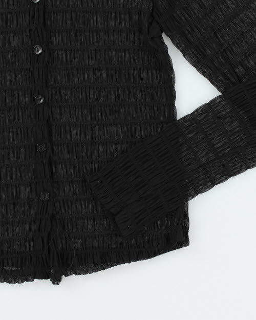 Y2k 00s Dynamite Mesh Shirt - S