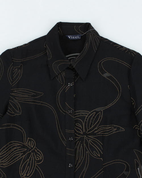 Vintage 90s Vicci Floral Shirt - M