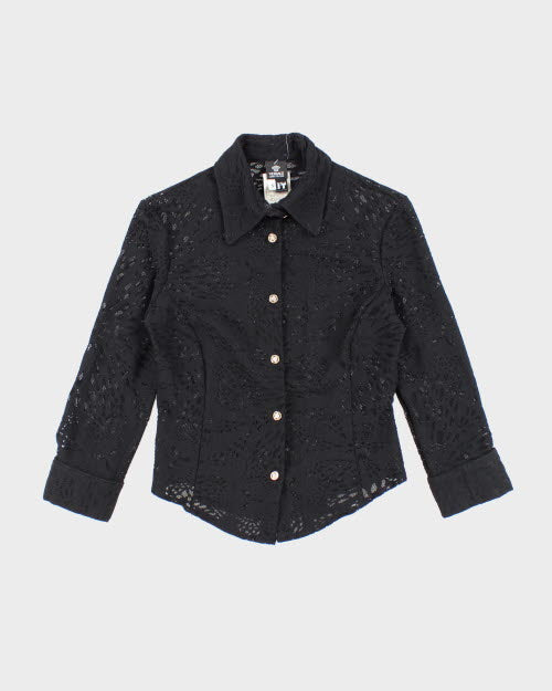Versace Lace Sheer Shirt - S