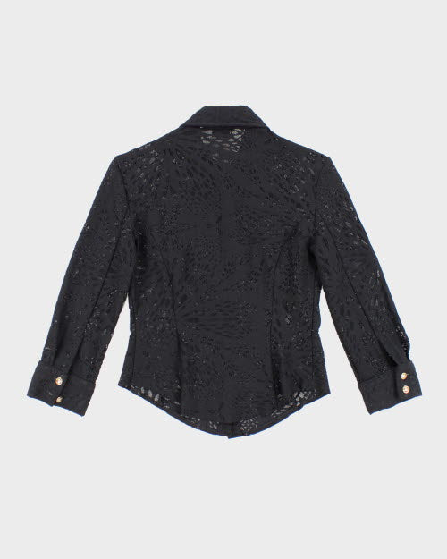 Versace Lace Sheer Shirt - S