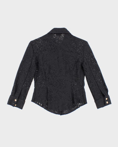 Versace Lace Sheer Shirt - S