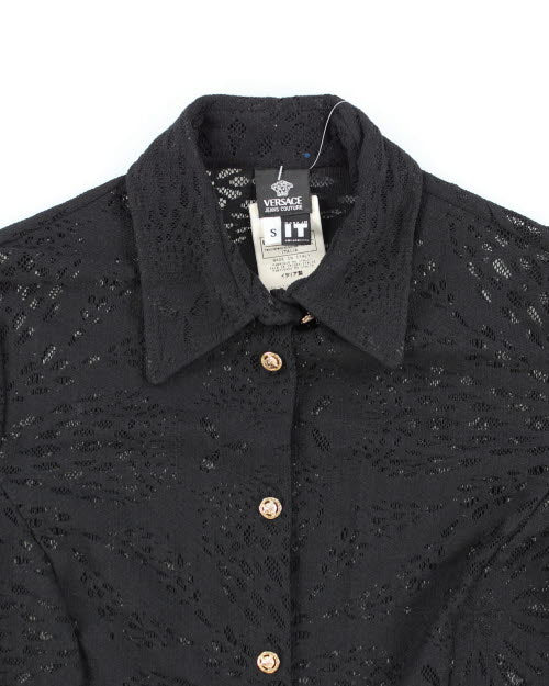 Versace Lace Sheer Shirt - S
