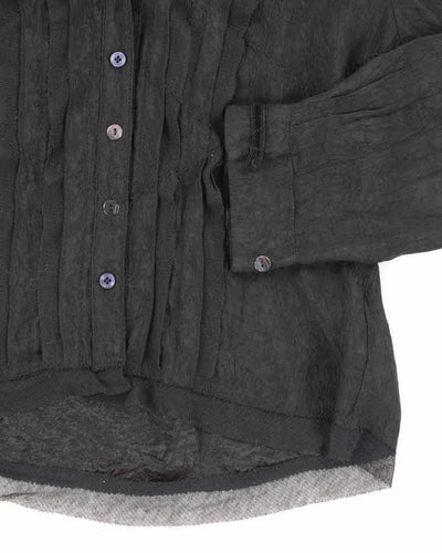 Y2k 00s Sandwich Black Blouse - M
