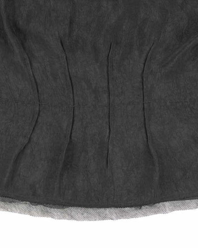 Y2k 00s Sandwich Black Blouse - M