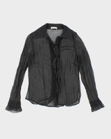 Y2k 00s Steilmann Mesh Shirt - M