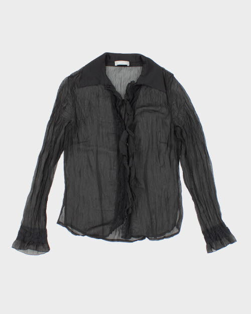 Y2k 00s Steilmann Mesh Shirt - M