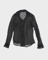 Y2k 00s Steilmann Mesh Shirt - M