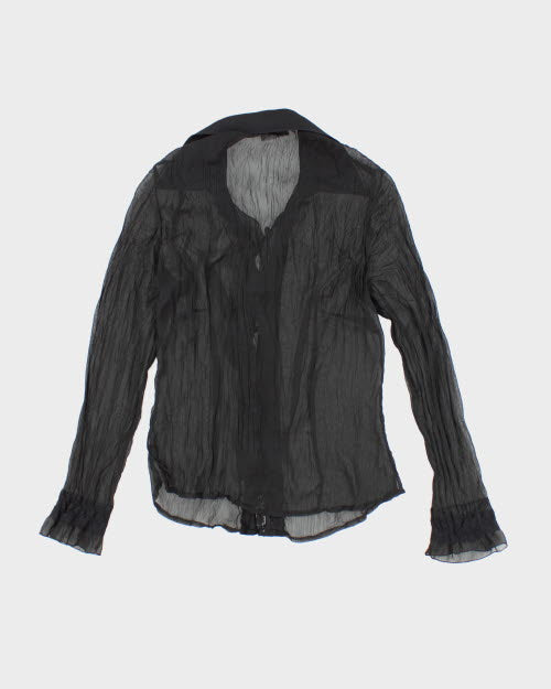 Y2k 00s Steilmann Mesh Shirt - M
