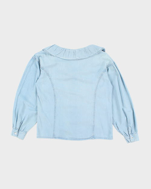 Vintage 90s Vitamin Denim Collard Shirt - M