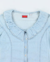 Vintage 90s Vitamin Denim Collard Shirt - M