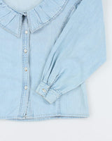 Vintage 90s Vitamin Denim Collard Shirt - M